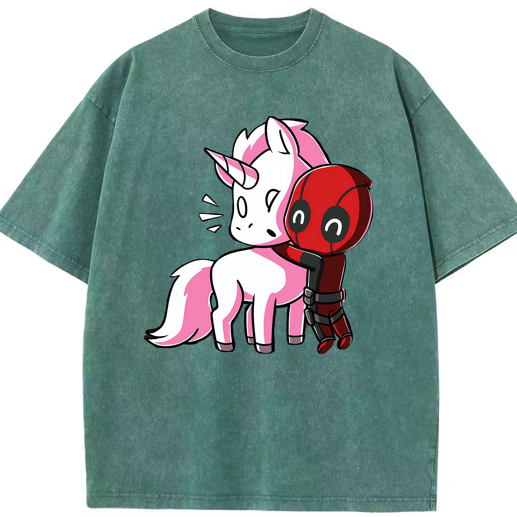 （画像用） Deadpool デッドプール 綿100% ヴィンテージ風 半袖Tシャツ（フロントプリント）
